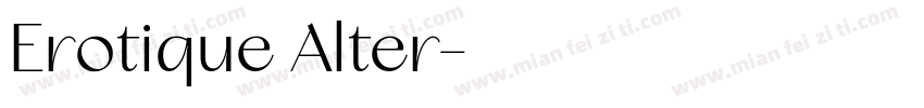 Erotique Alter字体转换